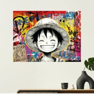 Tableau Monkey D. Luffy Portrait Manga