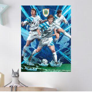 Tableau OM Légendes en Action Football Marseillais