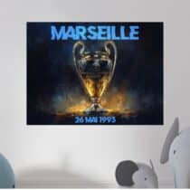 Tableau OM Sacre 26 Mai 1993 Ligue des Champions