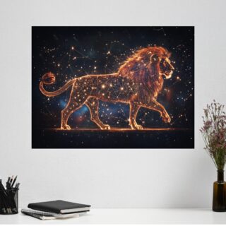 Tableau Signe Astrologique Lion Constellation