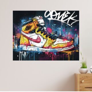 Tableau Sneakers Nike New York Skyline Urbain Design