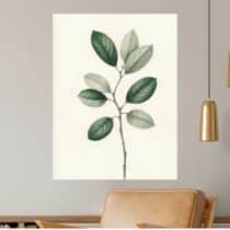 Tableau Végétal Subtilité Foliaire Design Nordique