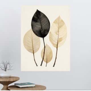 Tableau Végétal Zénitude Feuille Style Scandinave