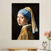 La Jeune Fille à la perle Tableau de Johannes Vermeer