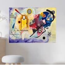 Kandisky Tableau Jaune Rouge Bleu