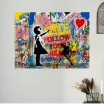 Tableau Banksy Suivre ses rêves