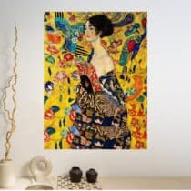 Tableau Klimt La dame à l'éventail