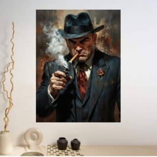 Tableau Mafia Le Fumeur Armé